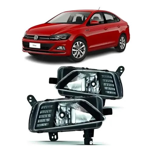 Farol De Milha Vw Virtus 2018 2019 2020 2021 2022 Com Led Drl Daylight