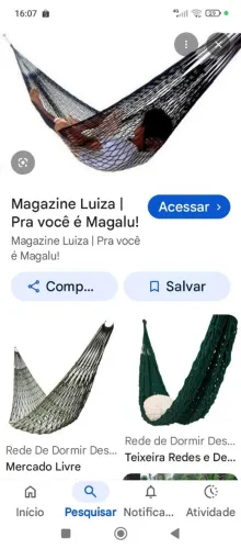 Rede de descanso náilon não molha