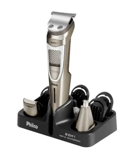 Aparador de Pelos Philco Multigroom 8 em 1 5W PAP16 - Bivolt - NOVO