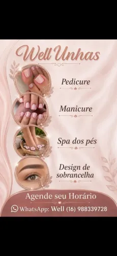 Manicure e pedicure/Spa dos pés/ Design de sobrancelha/