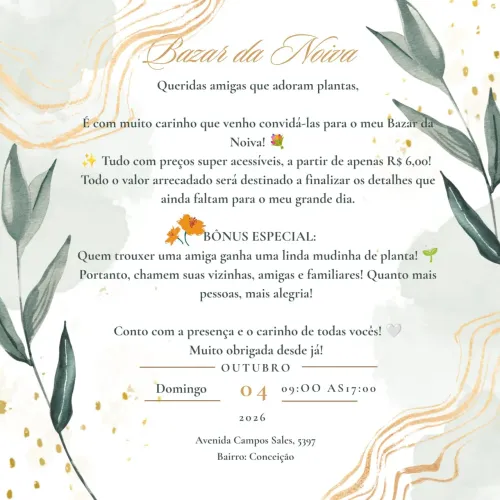 Bazar de plantas!