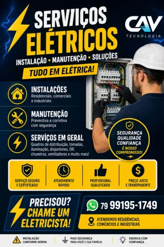 Eletricista Profissional - Serviços elétricos em Geral 