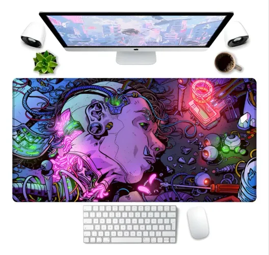 Mouse Pad Gamer Extra Grande 90x40 - Diversas Estampas | Base Antiderrapante