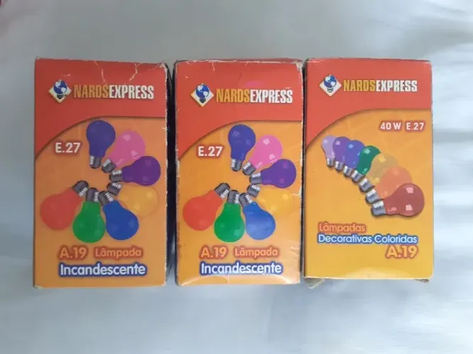 Lâmpadas colorida 