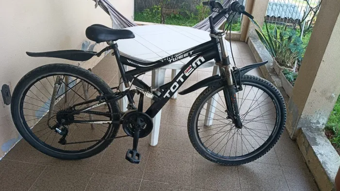 Bicicleta 24 v aro 26 com amortecedor