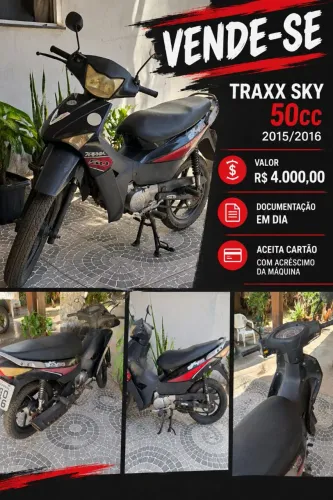 Somente venda Traxx 50cc 2016 com partida elétrica