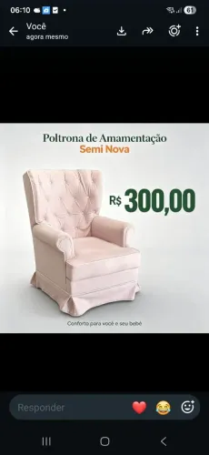 Poltrona de amamentação 
