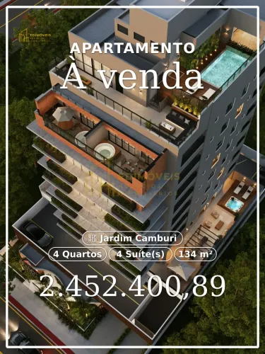 Exclusivo Aura Camburi: Apartamentos modernos em Jardim Camburi