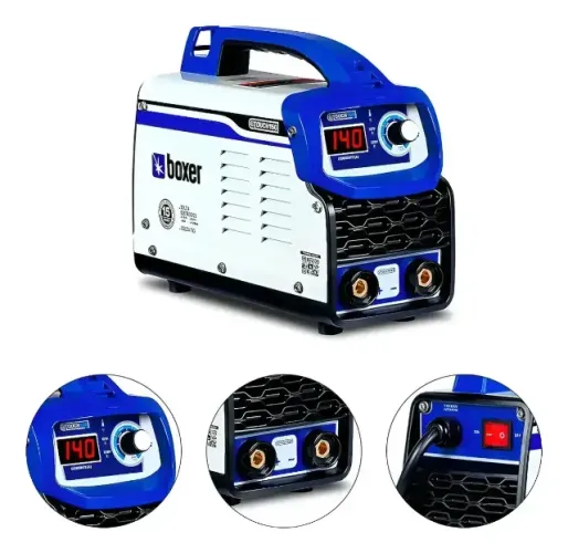 Máquina solda inverter Touch 150 BV branco/azul Profissional Boxer