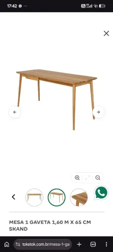 MESA 1 GAVETA 1,60 M X 65 CM SKAND