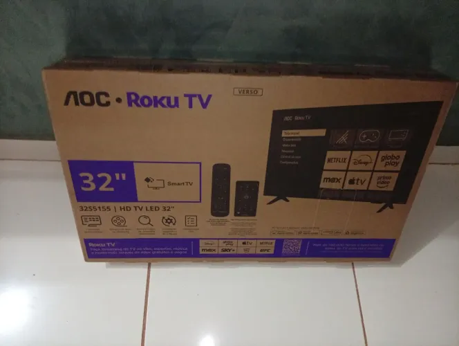 Tv 32 nova na caixa