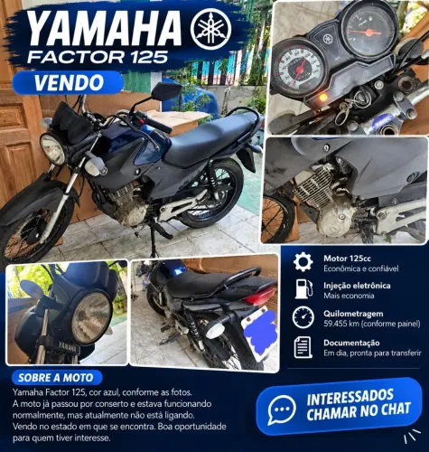 Yamaha Factor 125 Azul
