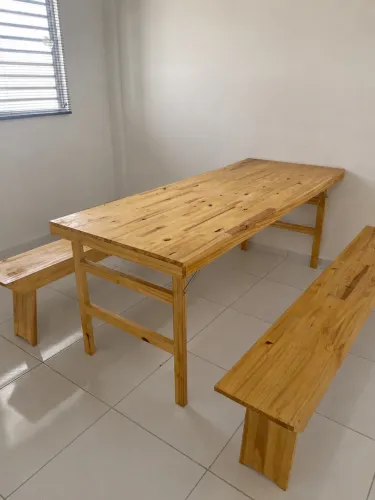 Mesa Madeira Tramontina Dobrável 