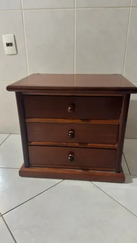 2 mesa de cabeceira madeira maciça 