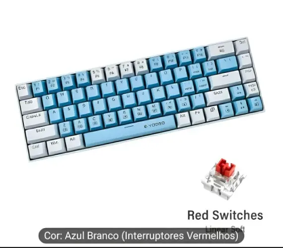 Teclado mecânico Red Switches