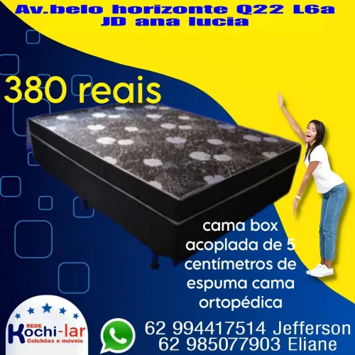 Cama box acoplado ortopédico 5 centímetros 