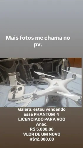 Drone PHANTOM 4 ZERADO