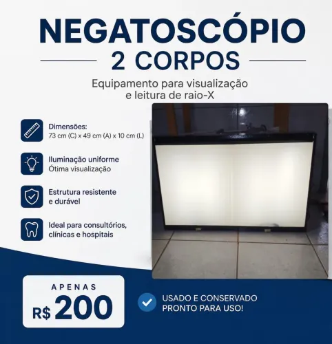 Negatoscopio 2 corpos 