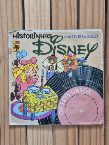 Historinhas Disney - Os Três Ursos - Livro e Vinil