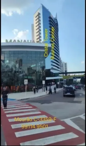 Oportunidade Unica, Alugo Sala no Cristal Tower com 127,10m2. Mobiliada