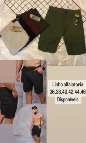 short alfaiataria disponivel do 36 ao 46