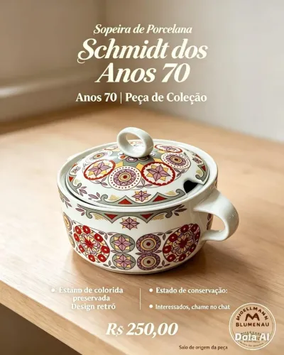 Louças de porcelana swimit Moellmann Blumenau