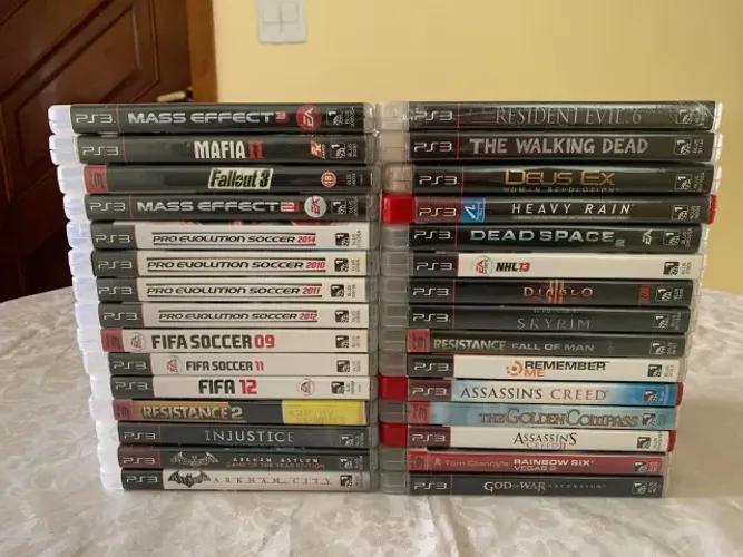 LOTE COM 30 JOGOS DE PS3