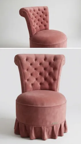 Cadeira vintage rosa