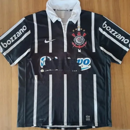 camisa original 2009 corinthians nike preta tamanho p #9 ronaldo