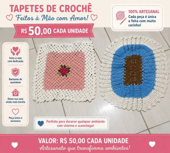 Vendo tapetes de crochê ?
