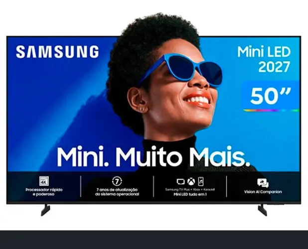 Samsung Smart TV 50" Mini LED 4K M75H modelo 2027