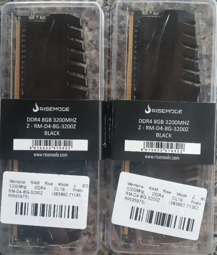 Memória Ram Rise Mode Z Series(2x8) 3200 MHz CL 19 NOVA LACRADA