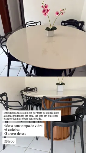Mesa 6 cadeiras