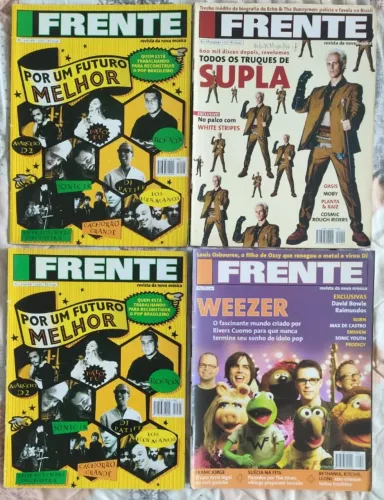 4 REVISTAS FRENTE - 3 EDIÇÕES ÚNICAS LANÇADAS (VENDO SEPARADAS)