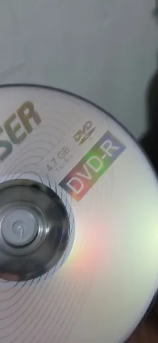 58 unidades DVD-R mídia gravável de uso único com capacidade padrão de 4,7 GB