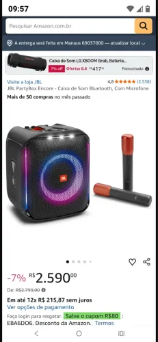 Vendo caixa de som jbl