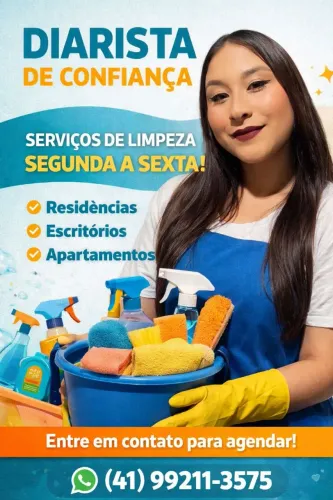 Faço diárias 