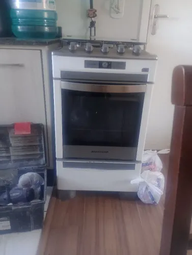 Fogão Brastemp 4 bocas Inox - Forno IMPECÁVEL ! Acendimento OK | Pronto pra uso