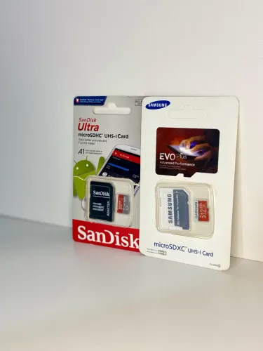 Cartão Sd 512GB, 256GB, 128GB, 64GB, 32GB e 16GB.