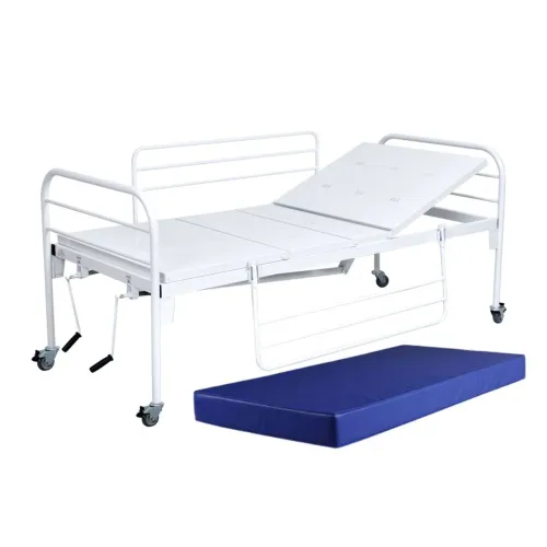 Cama hospitalar+colchão+pedestal para soro wats *