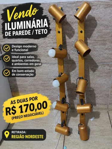Iluminaria Kit trilho Parede