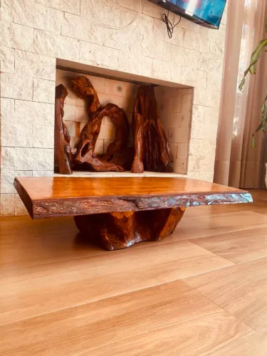 Mesa de centro rústica