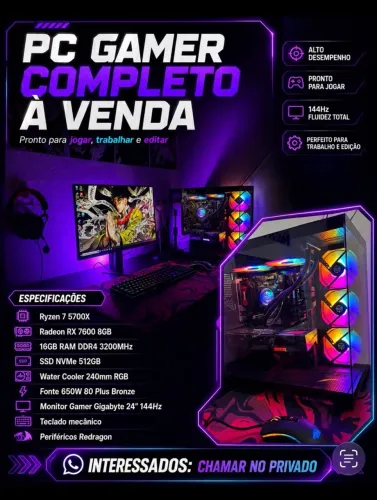 Vende-se PC Gamer