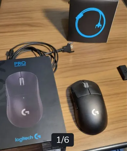 Logitech G Pro X Superlight Sem Fio - Perfeito Estado + Caixa Completa