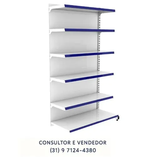 Gôndola de Parede 6 Bandejas Polar Nova
