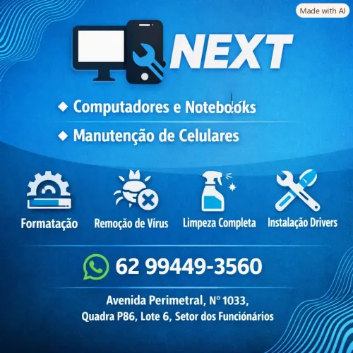 Next acessórios - montagem e manutenção de computadores, celulares e notebooks