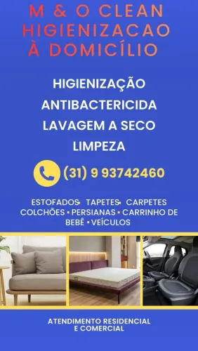Higienização de estofados a domicílio e estética automotiva 