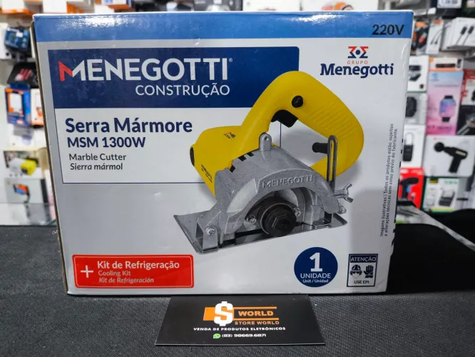 Serra Mármore Menegotti 220V - Produto novo. Loja Store World