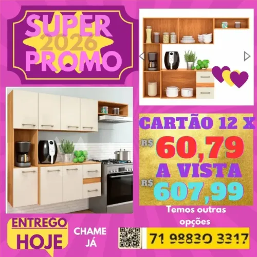 Armario de Cozinha/Peça no Contato e Pague em Casa - Produto  Novo - Tbm loja física