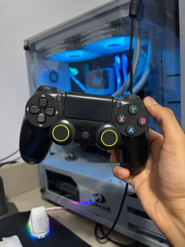 Controle PS4/PC/MOBILE/TV + Grips NOVO